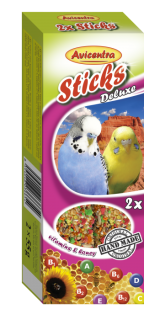 Avicentra Sticks Tyčinky deluxe s vitamíny a med pro andulky
