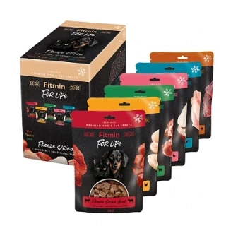 Fitmin For Life Mrazem sušené pochoutky Multipack 6 příchutí